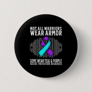 Suicide Awareness Warrior Suicide Prevention Aware 2 Inch Round Button