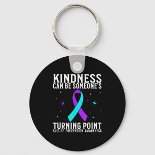 Suicide Awareness Warrior Suicide Prevention Aware Keychain