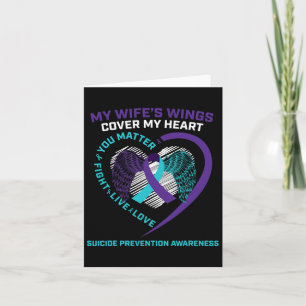 Suicide Awareness Wife Gift Loving Memory Suicide  Card
