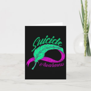 Suicide Awareness Wings Mental Health Happy Gift  Card