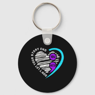 Suicide Awareness You Problem Mental Health Preven Keychain