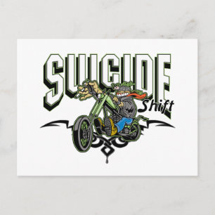 Suicide Biker Postcard