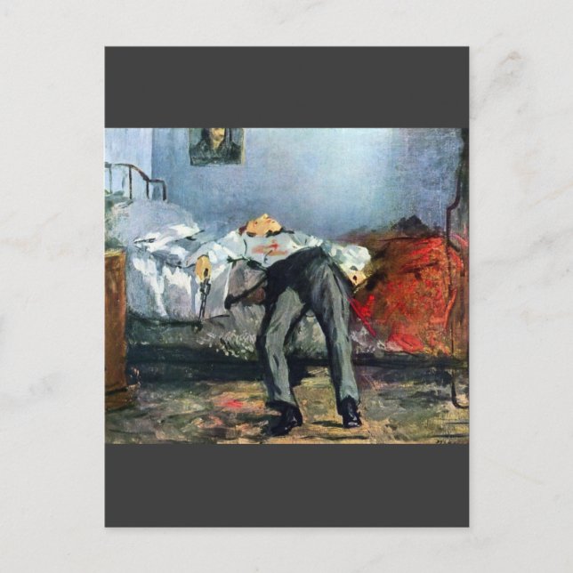 Suicide by Edouard Manet Postcard (Front)