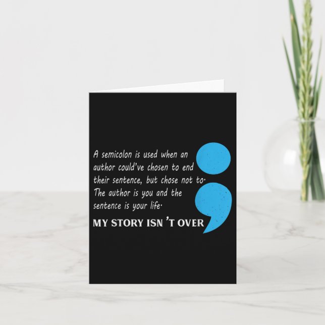 Suicide Depression Awareness  Card (Front)