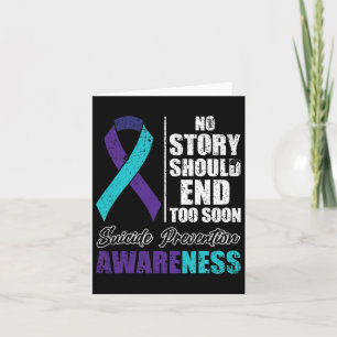 Suicide Depression No Story Should End Prevention  Card