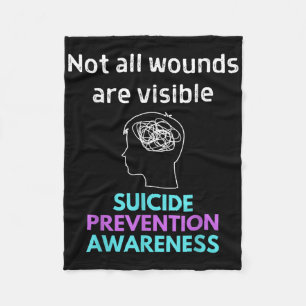 Suicide Gives The Pain To Someone Else. Suicide Aw Fleece Blanket