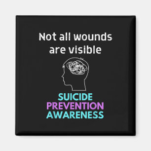 Suicide Gives The Pain To Someone Else. Suicide Aw Magnet