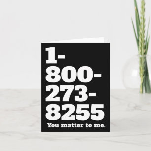 Suicide Hotline Number Mental Health Awareness For Card