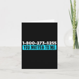 Suicide Hotline Number Prevention Awareness Card