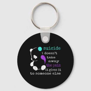 Suicide Pain Semicolon Gift Suicide Prevention Awa Keychain
