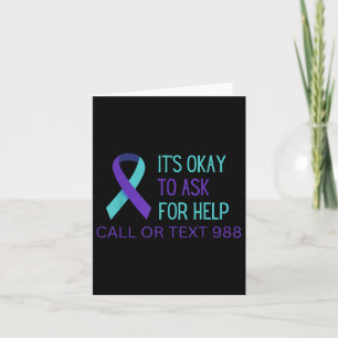 Suicide Prevention 988 Hotline Shirt 988 Suicide C Card