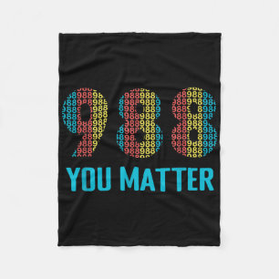 Suicide Prevention 988 Hotline Shirt Fleece Blanket