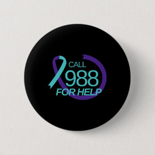 Suicide Prevention 988 Suicide Prevention Depressi 2 Inch Round Button