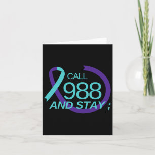 Suicide Prevention 988 Suicide Prevention Depressi Card