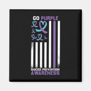 Suicide Prevention American Flag Suicide Awareness Magnet
