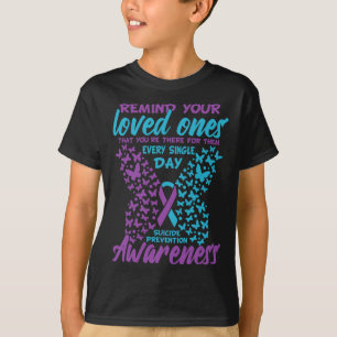 Suicide Prevention And Awareness Suicide Ribbon Te T-Shirt