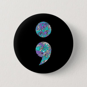 Suicide Prevention And Depression Awareness _1 2 Inch Round Button