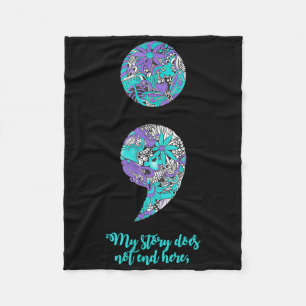 Suicide Prevention And Depression Awareness Fleece Blanket