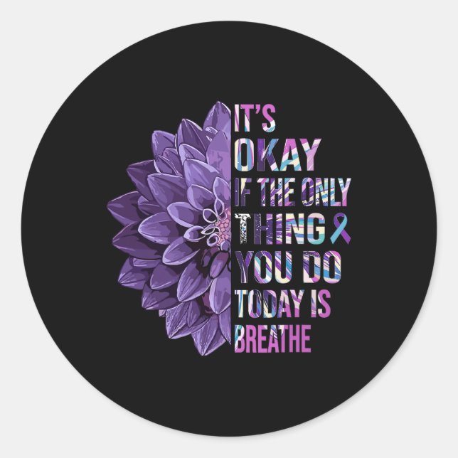 Suicide Prevention Awareness3  Classic Round Sticker (Front)