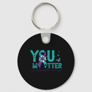 Suicide Prevention Awareness 2022-Sunflower You Ma Keychain