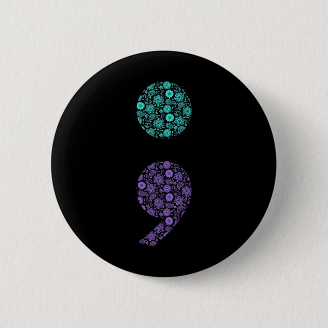 Suicide Prevention Awareness  2 Inch Round Button (Front)