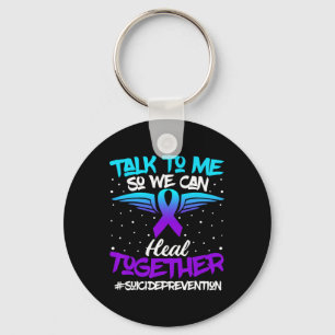Suicide Prevention Awareness 988 Mental Health Sup Keychain
