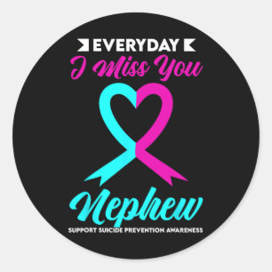Suicide Prevention Awareness Aunts Classic Round Sticker