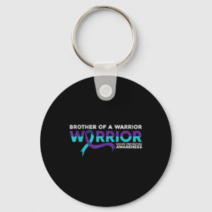 Suicide Prevention Awareness Brother Of A Warrior Keychain