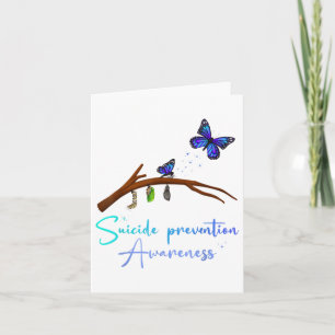 Suicide Prevention Awareness Butterfly Cocoon Tran Card