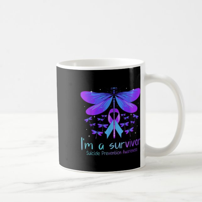 Suicide Prevention Awareness Butterfly No Story Sh Coffee Mug (Right)