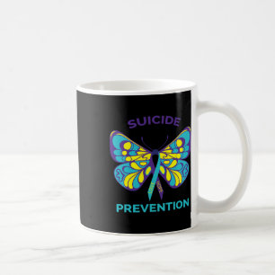 Suicide Prevention Awareness Butterfly Ribbon Coffee Mug