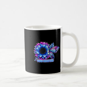 Suicide Prevention Awareness Butterfly Semicolon Coffee Mug