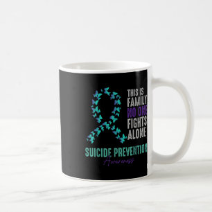 Suicide Prevention Awareness Butterfly Teal Purple Coffee Mug