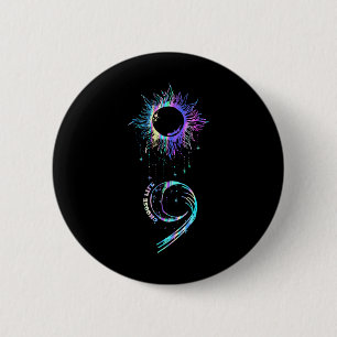 Suicide Prevention Awareness Choose Life Semicolon 2 Inch Round Button