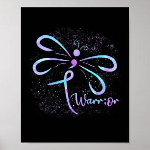 Suicide Prevention Awareness Dragonfly Semicolon Poster