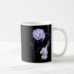 Suicide Prevention Awareness Flower Elephant Ribbo Coffee Mug