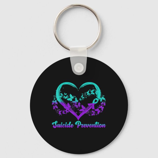 Suicide Prevention Awareness Gifts  Keychain (Front)