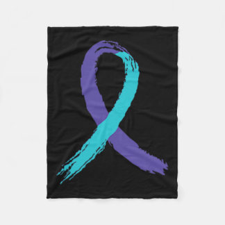 Suicide Prevention Awareness Grandpa Usa Flag Byck Fleece Blanket