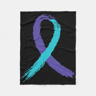 Suicide Prevention Awareness Grandpa Usa Flag Ck G Fleece Blanket