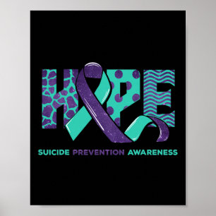 Suicide Prevention Awareness Hope Ribbon You Probl Poster