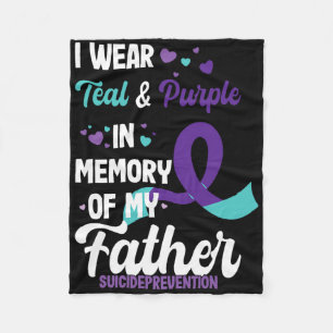 Suicide Prevention Awareness In Memory Of Father  Fleece Blanket