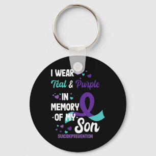 Suicide Prevention Awareness In Memory Of Son Keychain