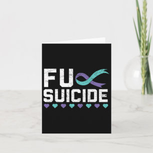 Suicide Prevention Awareness Mental Health Depress Card