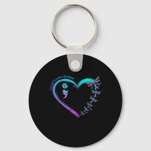 Suicide Prevention Awareness Mental Health Depress Keychain