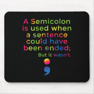 Suicide Prevention Awareness Mental Health Depress Mouse Pad