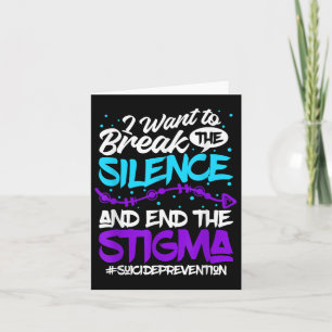 Suicide Prevention Awareness Month 988 Mental Heal Card