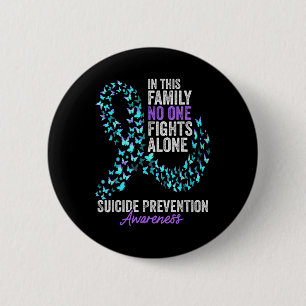 Suicide Prevention Awareness Month Butterflies Tea 2 Inch Round Button