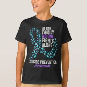 Suicide Prevention Awareness Month Butterflies Tea T-Shirt