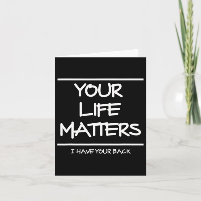 Suicide Prevention Awareness Month  Card (Front)