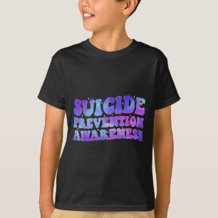 Suicide Prevention Awareness Month Gift Teal Purpl T-Shirt